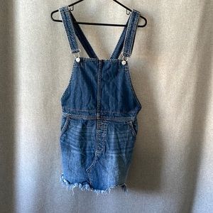 Free People denim skirt overall